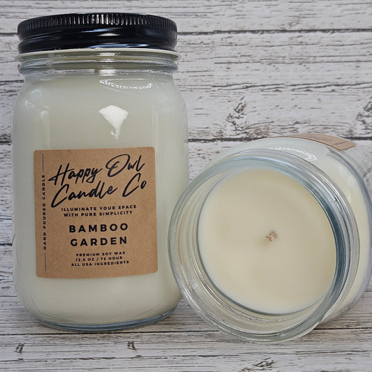 Bamboo Garden 100% Soy Candle 12.5 oz Small Batch | USA Ingredients