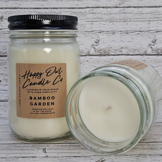 Bamboo Garden 100% Soy Candle 10 oz Small Batch | USA Ingredients